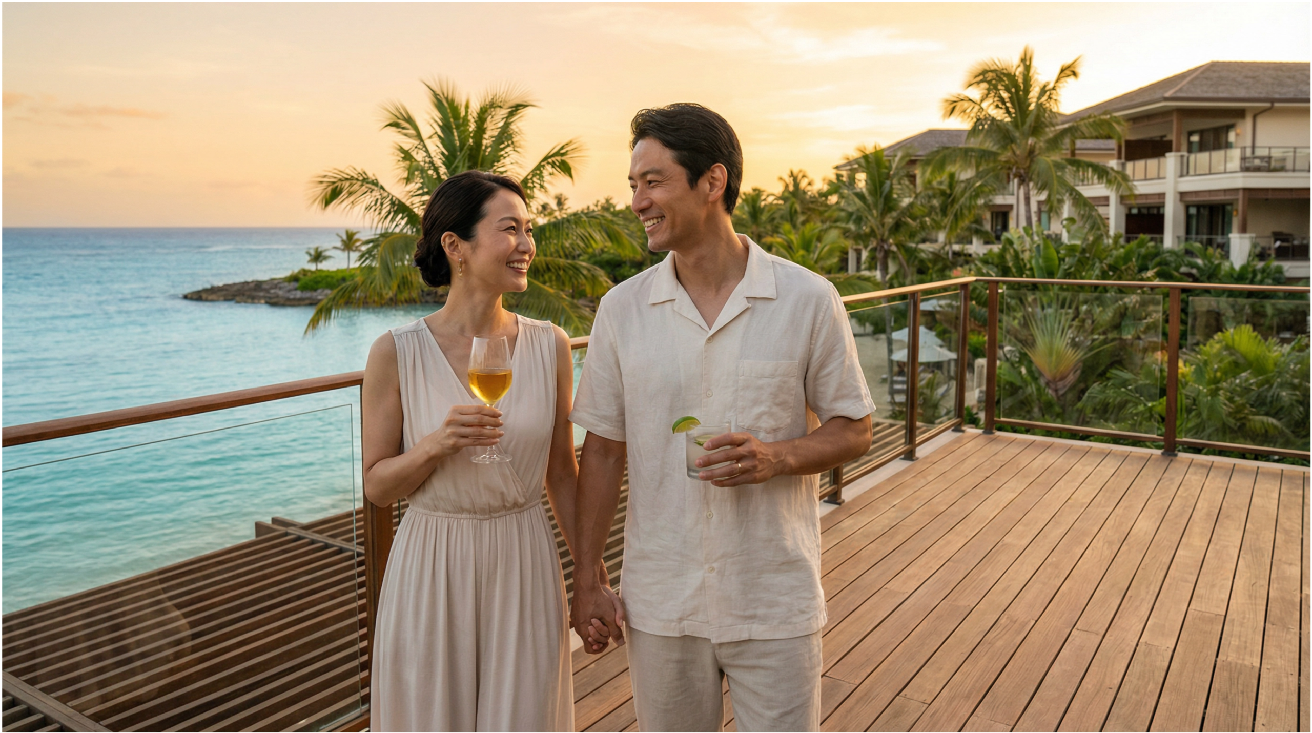 夫婦でのリゾート旅行